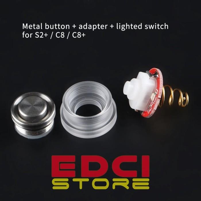 Expert Set Metal Switch 16mm Nyala with LED untuk Convoy S2+ dan C8+