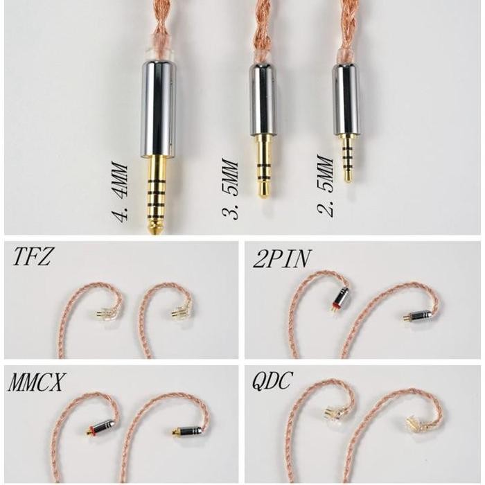 Xinhs 4 Core Alloy Copper Earphone Iem Upgrade Cable Kabel Iem