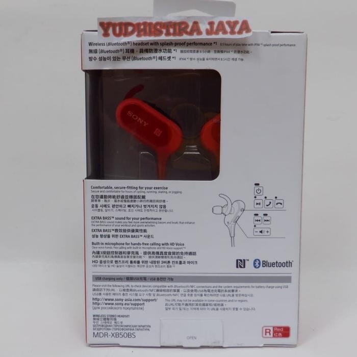 Sony Mdr-Xb50Bs Extra Bass Sports Bluetooth In Ear Earphone