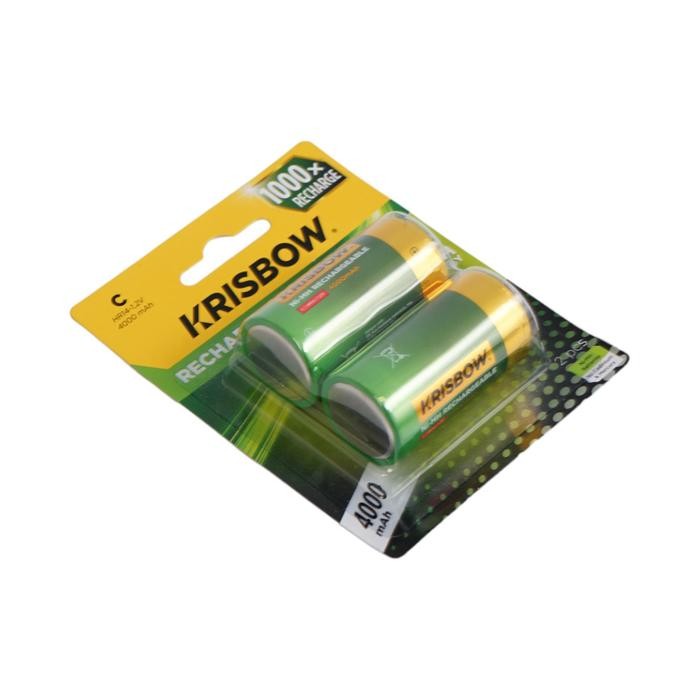 AZKO Krisbow Baterai Rechargeable C & D Batre Isi Ulang Peralatan Elektronik Battery Rechargeable