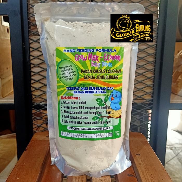 Growmax Econom Pakan Burung Bubur Loloh Anakan Lovebird Kenari Siskin