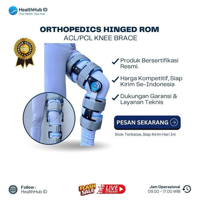 ORTHOPEDIC HINGED ROM ADJUSTABLE ACL / PCL KNEE BRACE