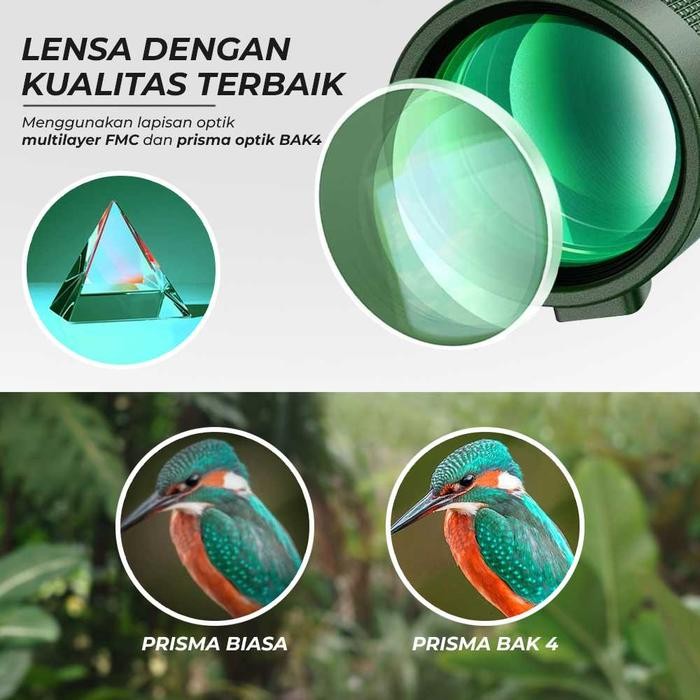 Terbagus Teropong Jarak Jauh Monocular Lensa Tele Hp Zoom Dan Tripod Phone Clip Terlariss 