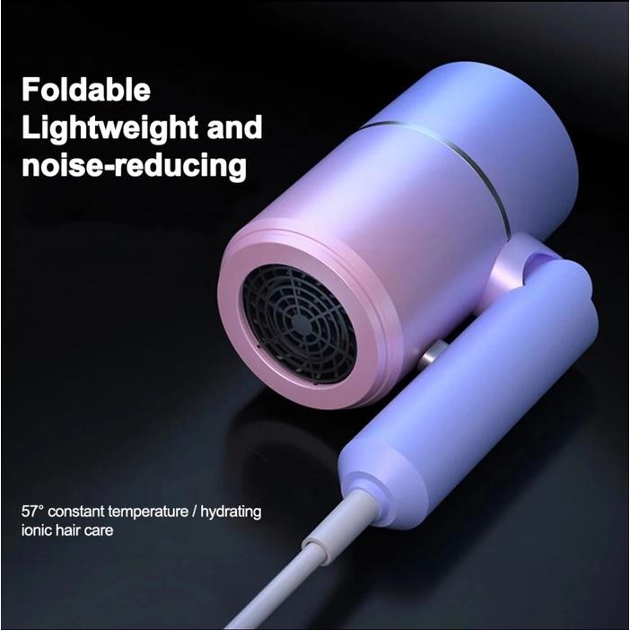 Hair Dryer Ion Negatif Pengering Rambut Hedrayer Murah Bisa Dilipat