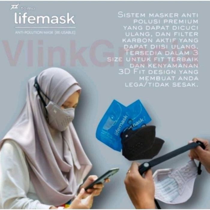 Masker Tomo lifemask Official Original Masker Jokowi masker olahraga