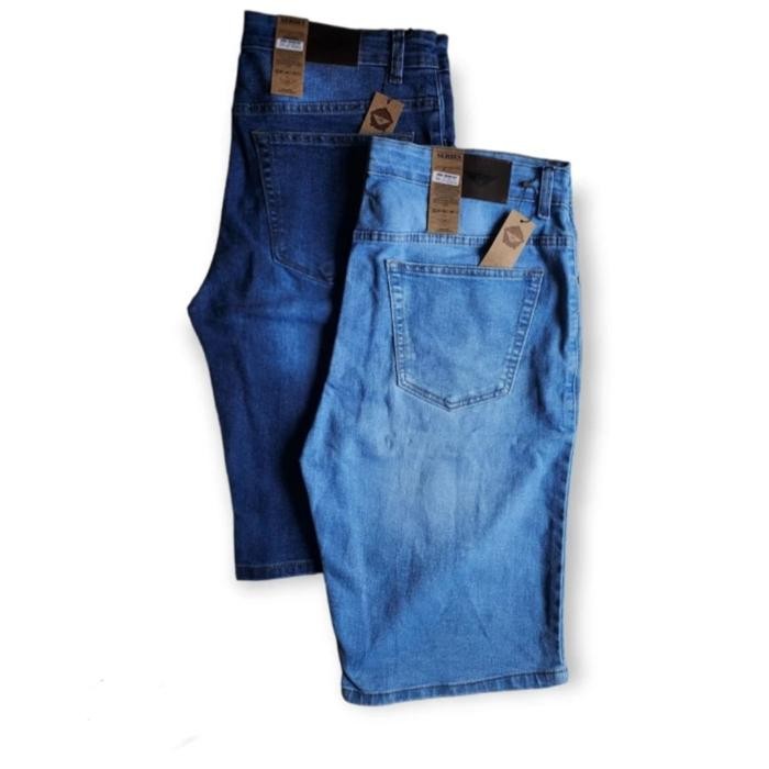 Celana Jeans Pendek Pria / Celana Pendek Jeans 3/4 Pria / Celana Jeans Pendek Santai Pria