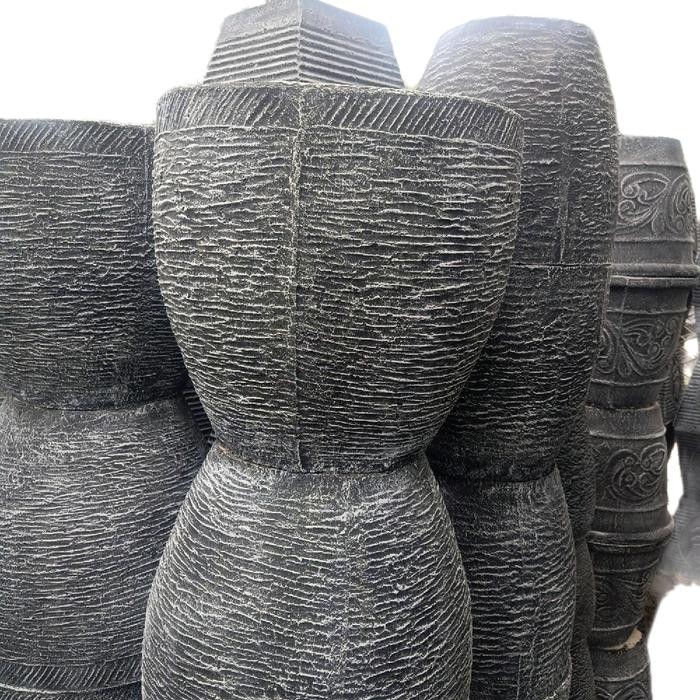 Pot semen bulat semen T.45 D.45 minimalis murah/pot model batu