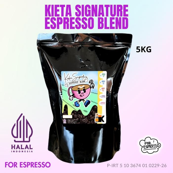 

Biji Kopi Kieta Signature Espresso Blend 5 KG
