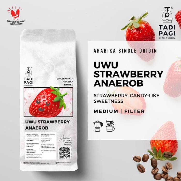 

Arabika Uwu Strawberry 200 gr Roast Bean Coffee