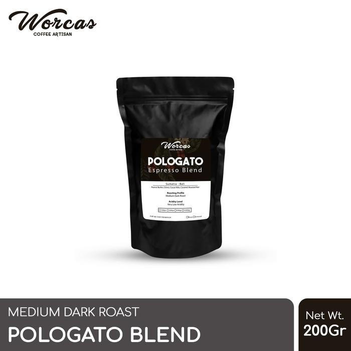 

WORCAS Kopi Pologato Espresso Blend 200 Gram
