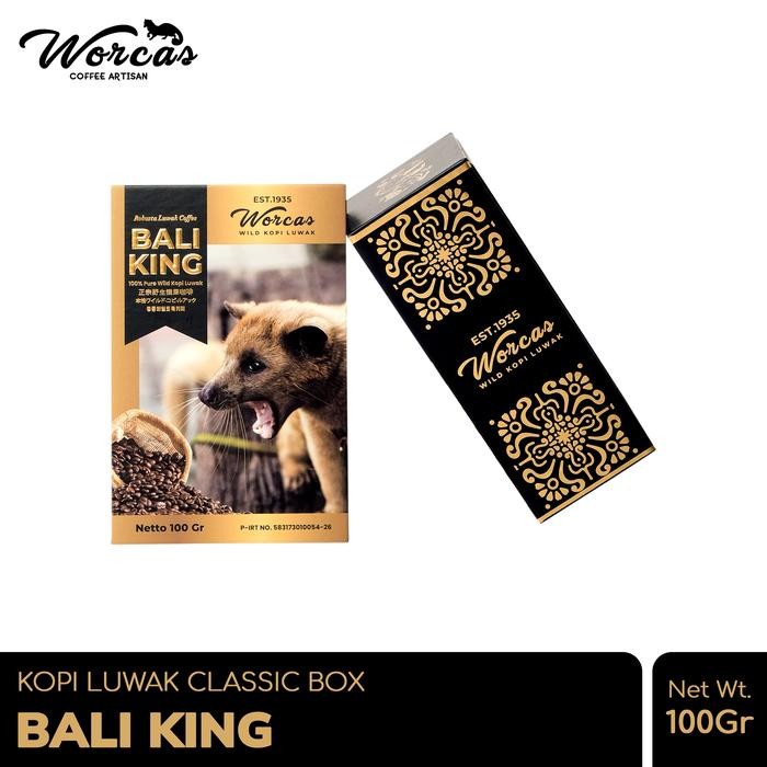 

WORCAS Kopi Luwak Liar Bali King 100gr Biji - Classic Box