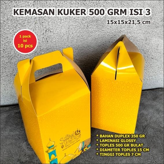 Box Toples 250gr isi 3 Kue Kering Selamat Hari Raya Idul Fitri Mubarak