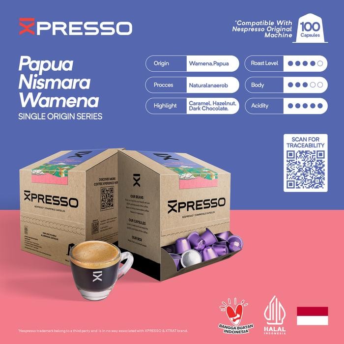 

XPRESSO Office Pack - Papua Nismara Wamena - Coffee Capsules Nespresso Compatible