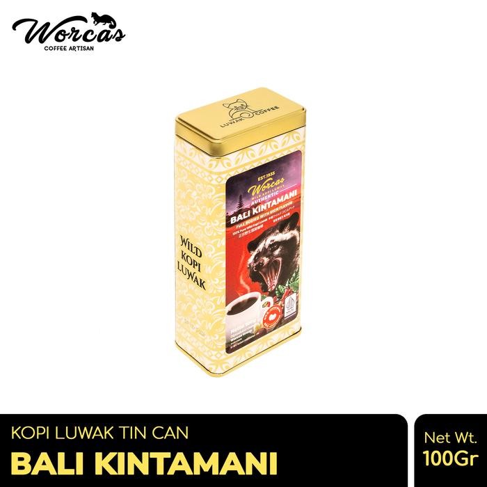 WORCAS Kopi Luwak Bali Kintamani 100gr Tin Can