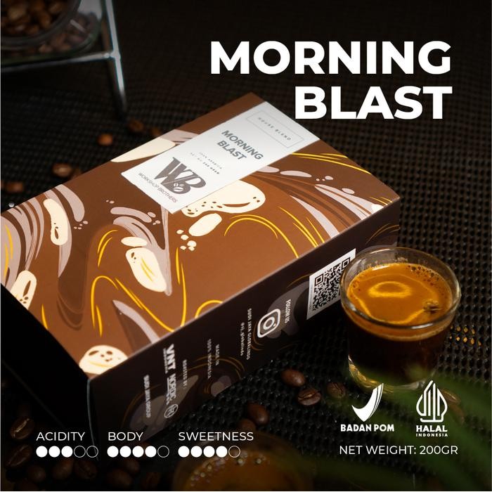 

Workshop Brother Kopi Morning Blast Blend 200gram Biji atau Bubuk