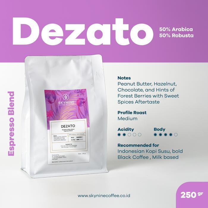 

DEZATO Kopi Susu Special Blend Roasted Beans 250gr