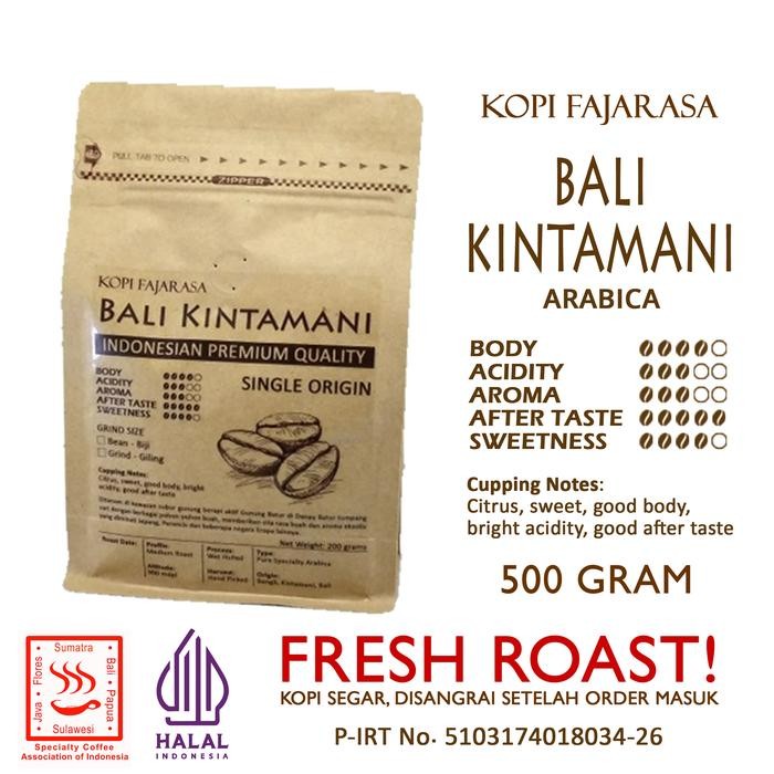 

Kopi Fajarasa Bali Kintamani Biji Kopi Arabica 500 gram