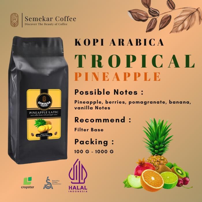 

Semekar Coffee - Pineapple Latic Kopi Natural Lactic Process Roasted Beans