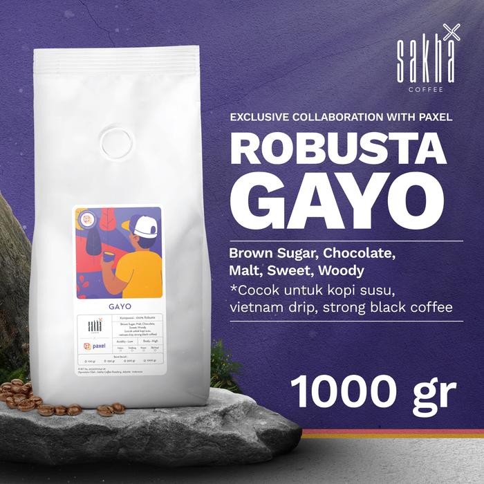

Biji Kopi Robusta Gayo Aceh Espresso Exclusive Paxel Coffee Bean 1Kg