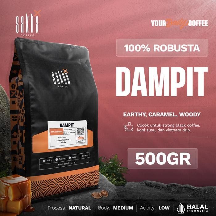 

Kopi Fine Robusta Dampit Malang Coffee Roast Beans 500 Gram Biji Bubuk