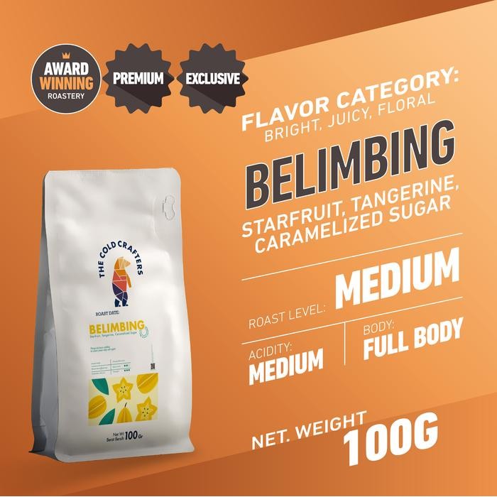 

Belimbing Single Origin Arabica Coffee Arabika Biji Kopi Bubuk Grade 1 100GR