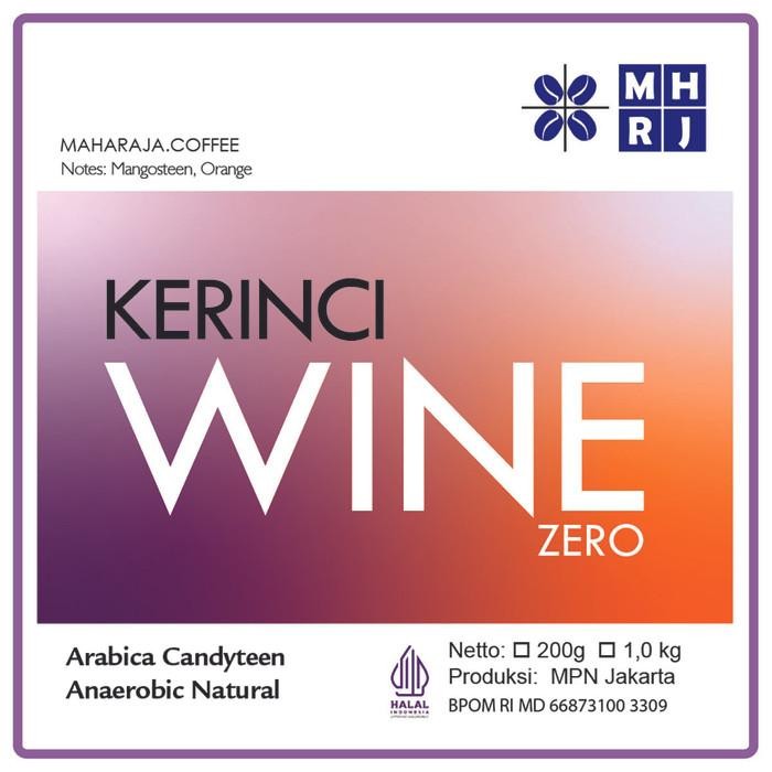 

Maharaja Coffee Kerinci Wine Zero Natural Arabika Optimum Roasted Kopi Sangrai 1kg Econo Pack