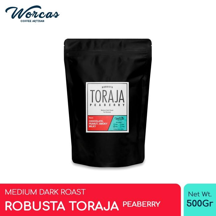 

Kopi Robusta Toraja "Peaberry" 500 Gram Medium Dark Roast