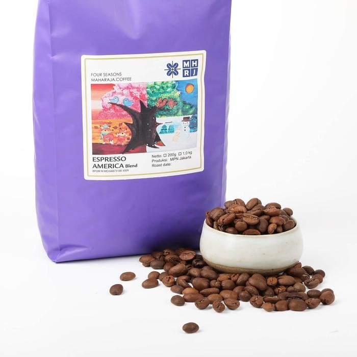 

Espresso America full Arabika house Blend 1kg Biji kopi sangrai