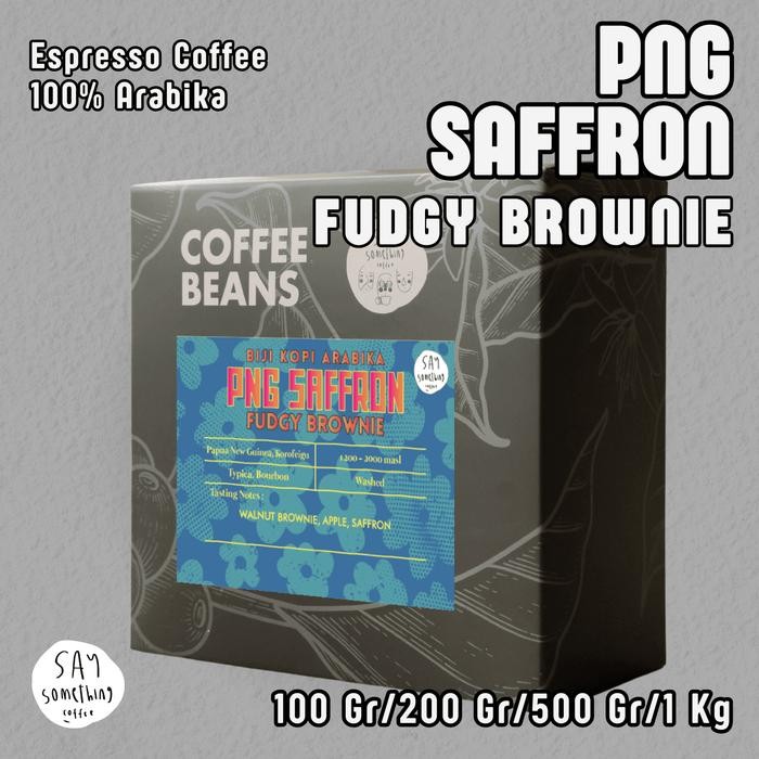 

Biji Kopi Arabika PNG Saffron Fudgy Brownie - Espresso