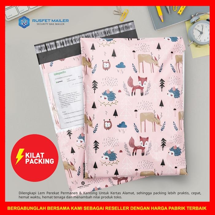 

POLYMAILER ANIMAL SERIES SIZE MEDIUM / AMPLOP PLASTIK PACKING /PACK KODE 327