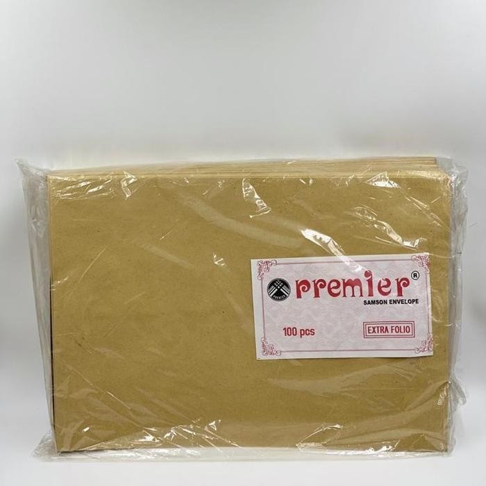 

AMPLOP COKLAT JUMBO EXTRA FOLIO PREMIER SAMSON E (28X40 CM) KODE 1364