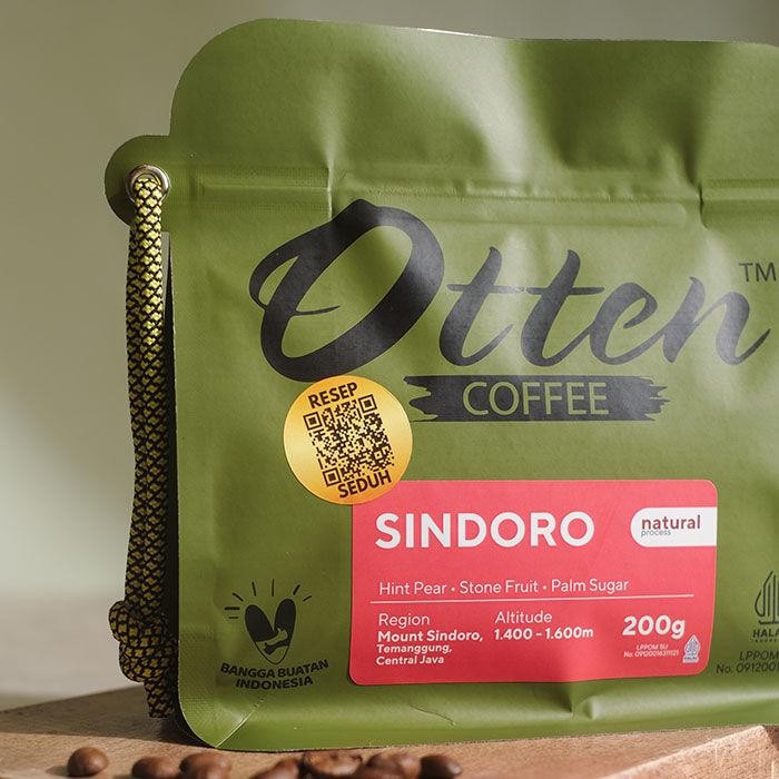 

Kopi Arabica Java Sindoro Natural Process 200g - Biji / Bubuk Kopi Otten Coffee
