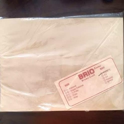 

AMPLOP COKLAT SUPER E MERK BRIO KODE 873