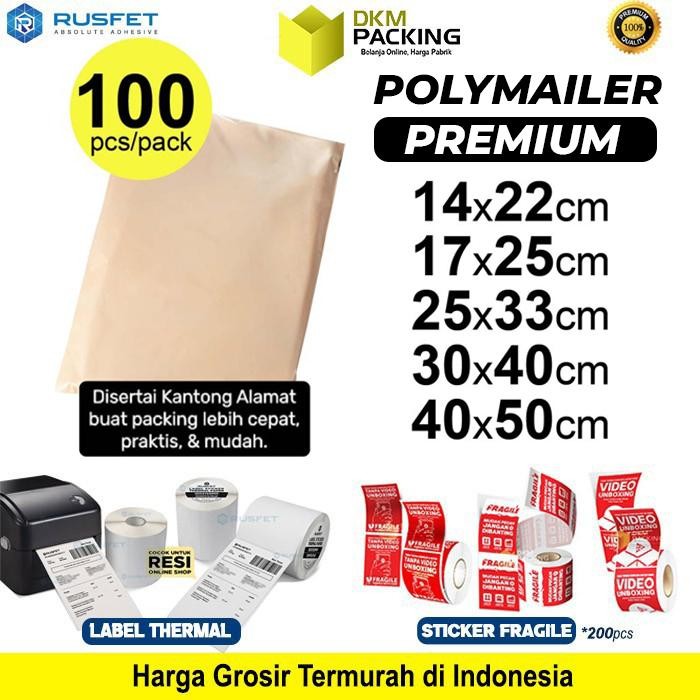 

POLYMAILER POLIMAILER PEACH AMPLOP PLASTIK PACKING OLSHOP PREMIUM/PACK KODE 772