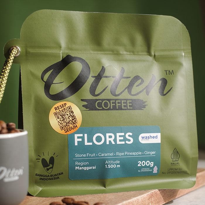 

Kopi Arabica Flores Manggarai 200g - Biji / Bubuk Kopi Otten Coffee