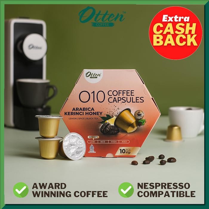 

Kopi Kapsul - O10 Arabica Kerinci Honey Coffee Capsule Kapsul Nespresso Compatible - Otten Coffee