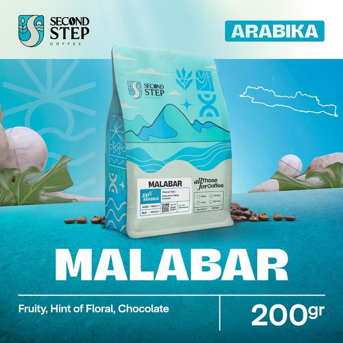

Biji Kopi Bubuk Arabika Malabar Jawa Barat Arabica Coffee Beans 200gr Rendah gula Organik Bebas gula