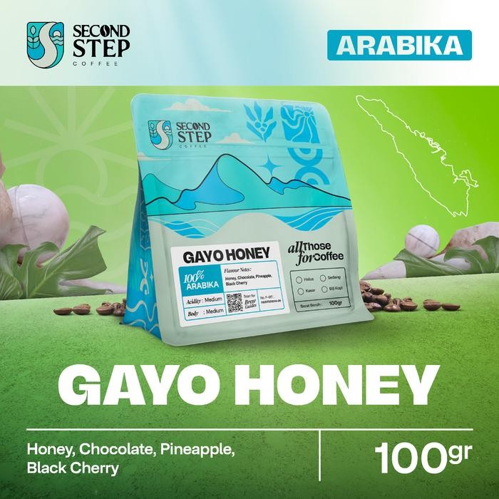 

Kopi Gayo Honey Arabica Coffee Arabika Asli Tanpa Gula Biji Bubuk Coffe Beans 100gr