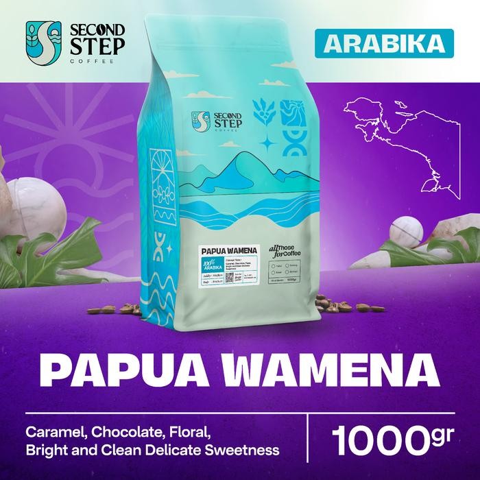 

Biji Kopi Arabika Papua Wamena Arabica Coffee Roast Beans 1Kg Bubuk