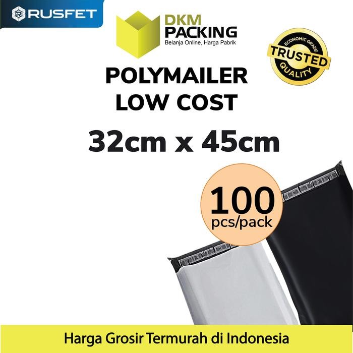 

PLASTIK POLYMAILER PACK LOW COST AMPLOP POLIMAILER 32X45CM RUSFET KODE 1209