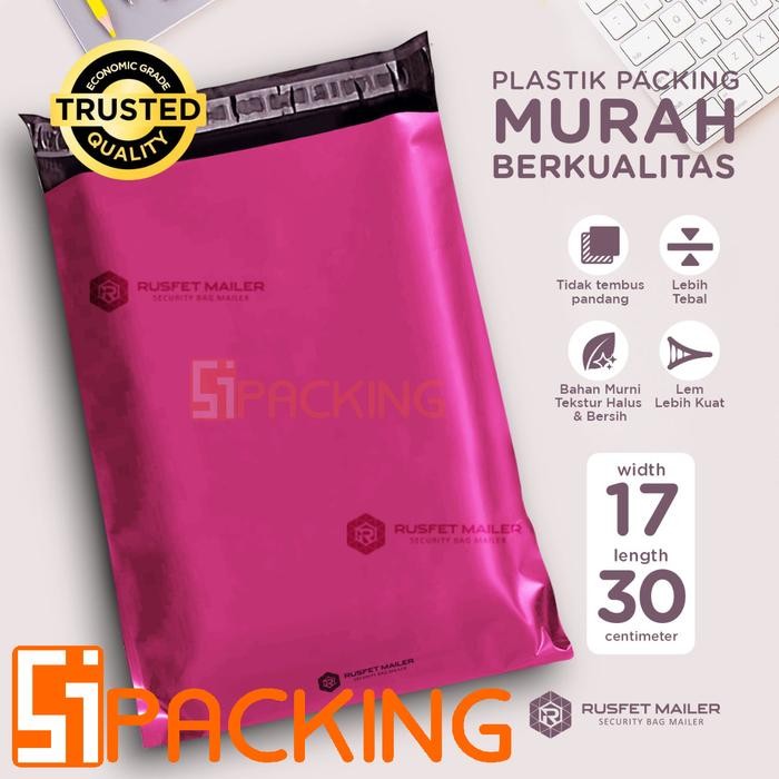 

PLASTIK POLYMER KANTONG POLYMAILER AMPLOP ONLINE SHOP PINK 17CMX30CM KODE 473