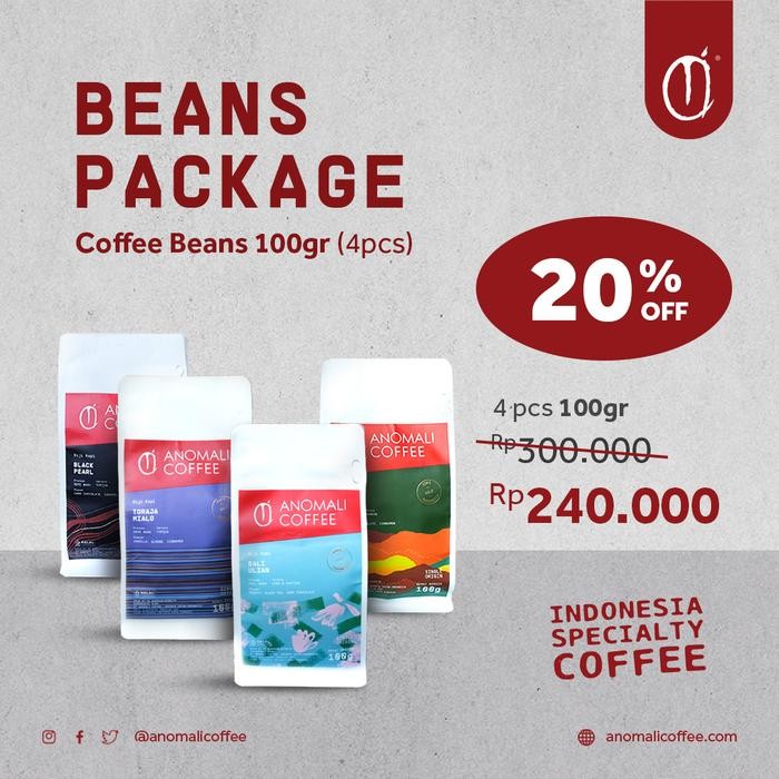 

Anomali Coffee PAKET Biji Kopi Indonesia 4pack