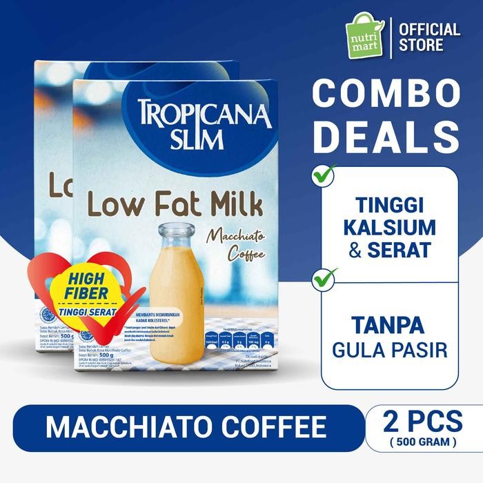 

Twin Pack: Tropicana Slim Susu Low Fat Macchiato Coffee 500gr