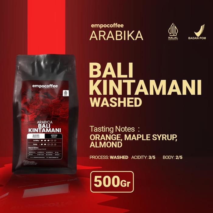 

Kopi Arabika Bali Kintamani Arabica Coffee Bean Coffe Beans 500 Gram