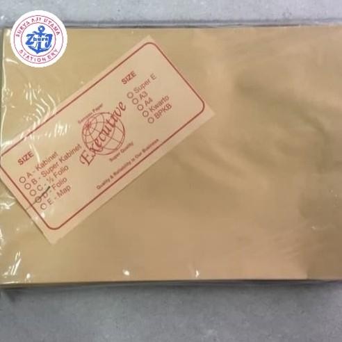 

AMPLOP COKLAT EXECUTIVE F4 UKURAN FOLIO 1 PACK KODE 1157