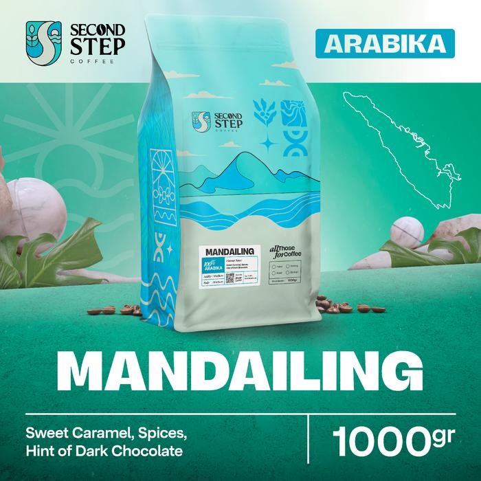 

Kopi Arabica Mandailing Coffee Arabika Asli Tanpa Gula Biji Bubuk Coffe Beans 1Kg