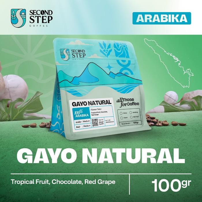 

Kopi Gayo Natural Arabica Coffee Arabika Asli Tanpa Gula Biji Bubuk Coffe Beans 100gr