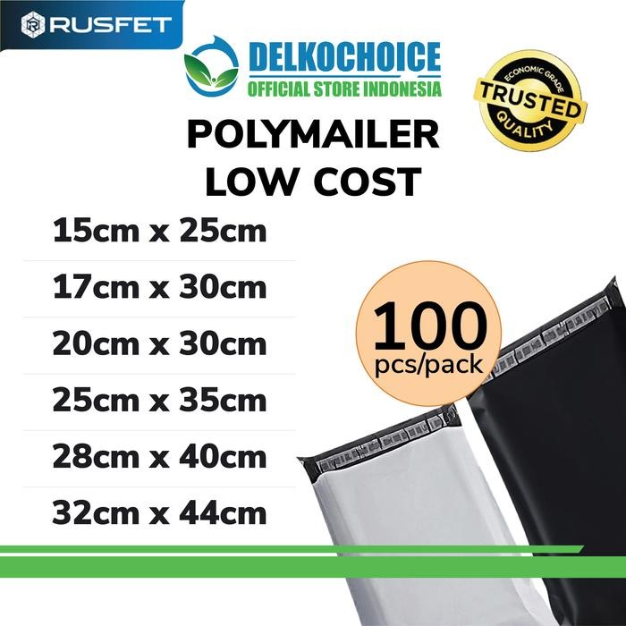 

PLASTIK POLYMAILER PACK LOW COST AMPLOP POLIMAILER HITAM 25X35 RUSFET KODE 1348