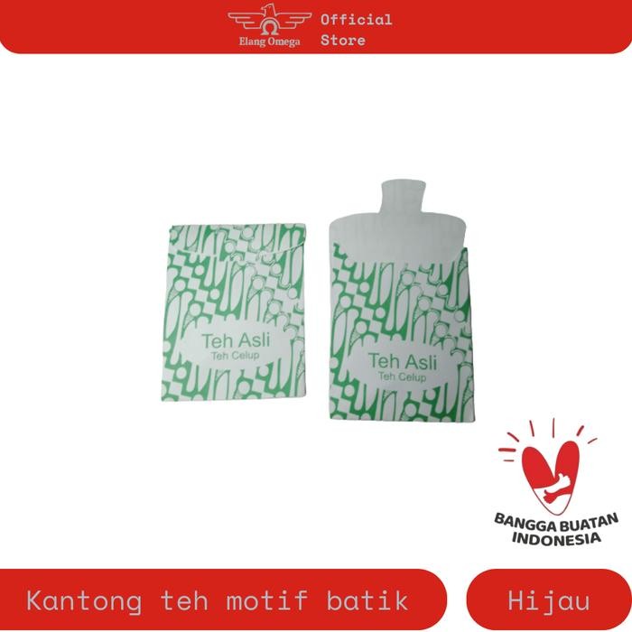 

[1000 PCS] AMPLOP TEH POLOS MOTIF BATIK UNTUK KEMASAN TEH CELUP KODE 120