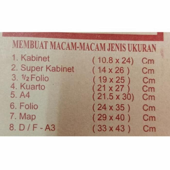 

AMPLOP COKLAT 1/2 FOLIO (SEPAK/100LEMBAR) KODE 1325